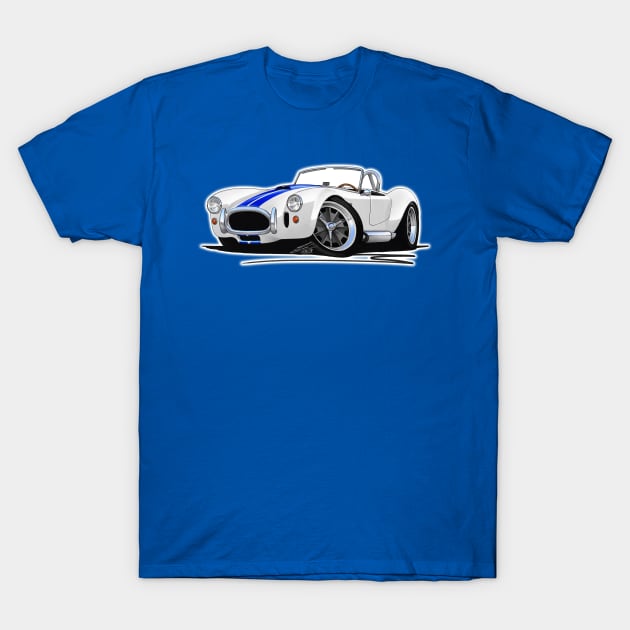 AC Cobra White (Stripes) T-Shirt by y30man5